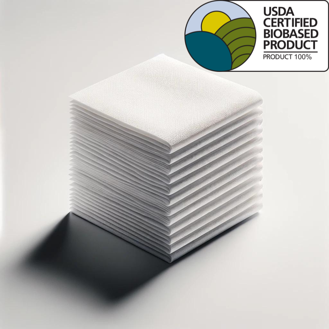 DAVELEN Natural Disposable Towels - USDA Certified Biobased Product 100%