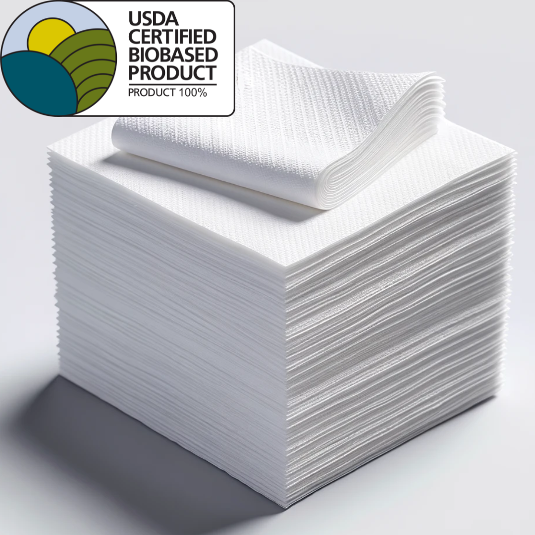 DAVELEN Natural Disposable Towels - USDA Certified Biobased Product 100%
